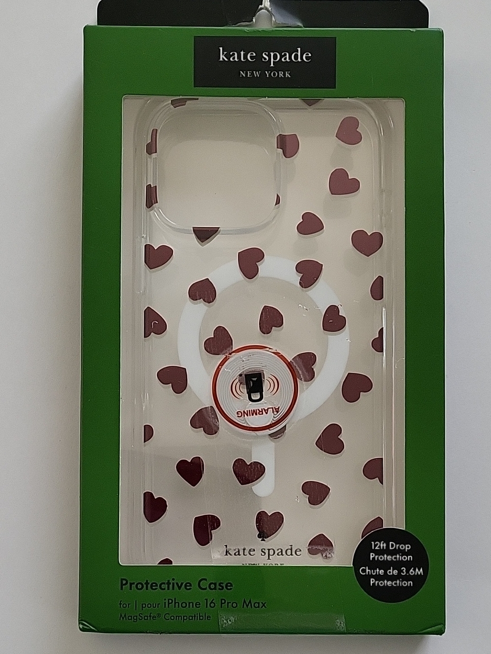 KATE SPADE iPhone 16 PRO MAX case Hearts